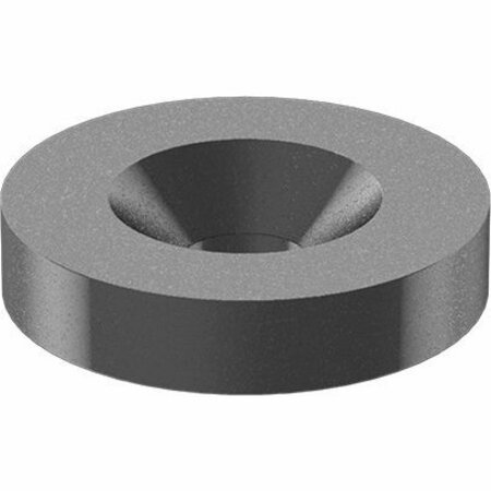 BSC PREFERRED Black-Oxide Steel Finishing Countersunk Washer for M4 Screw 4.3mm ID 90 Deg Countersink Angle, 5PK 92908A240